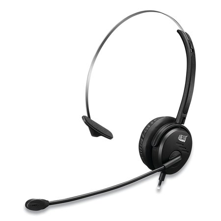 ADESSO Xtream P1 USB Wired Multimedia Headset, Monaural Over the Head, Black XTREAM P1